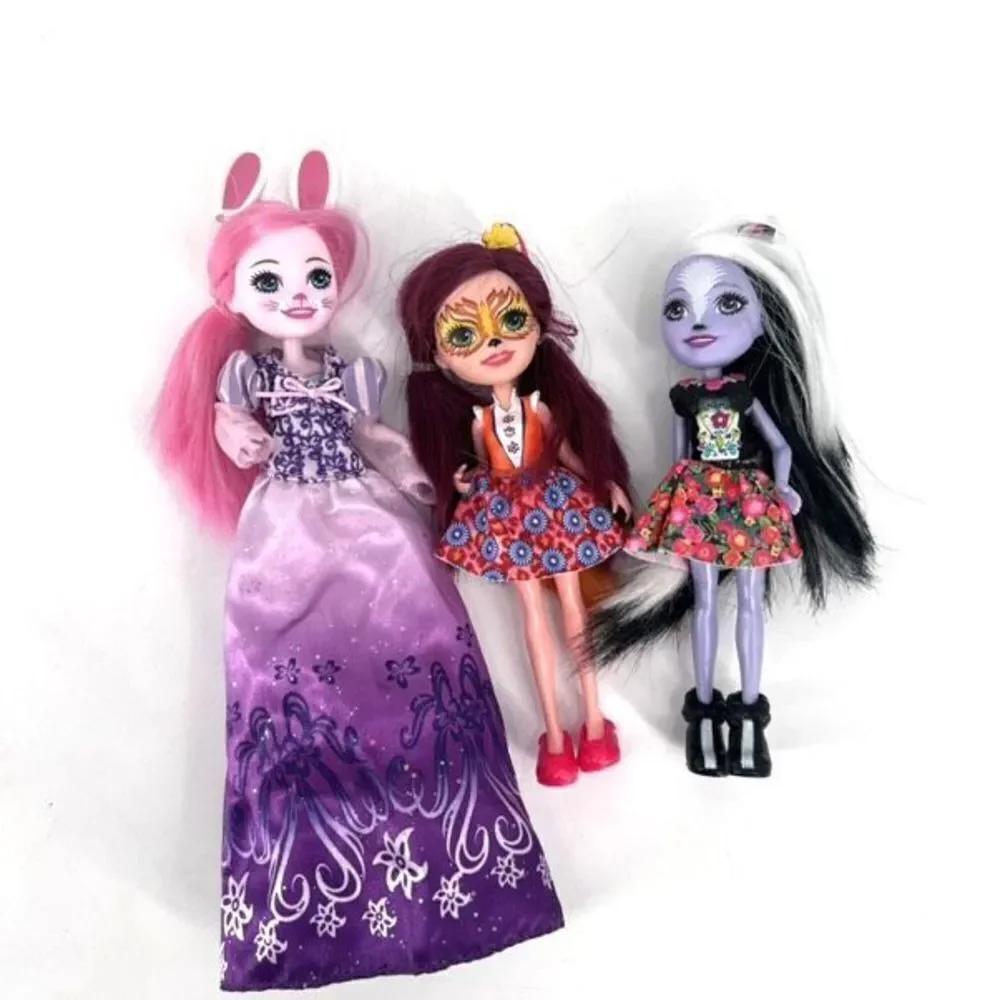 Mattel Enchantimals Friendship Collection Dolls 3 6” high‎